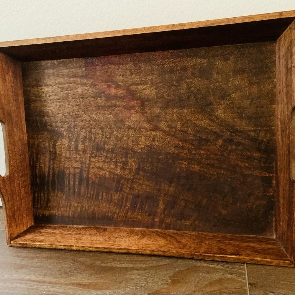 Handcrafted wooden tray